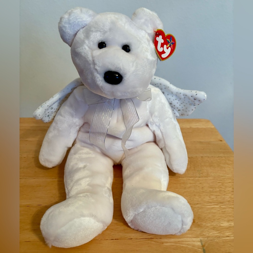2003 TY Beanie Buddy Herald Angel Plush Bear